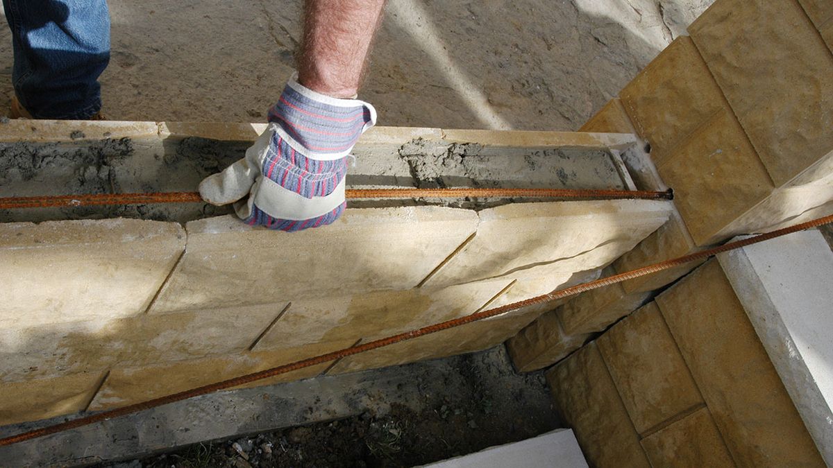 Muro con balaustrada paso 18