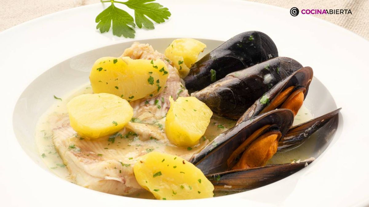 raya mejillones en salsa