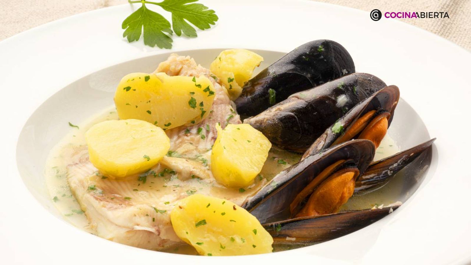 raya mejillones en salsa