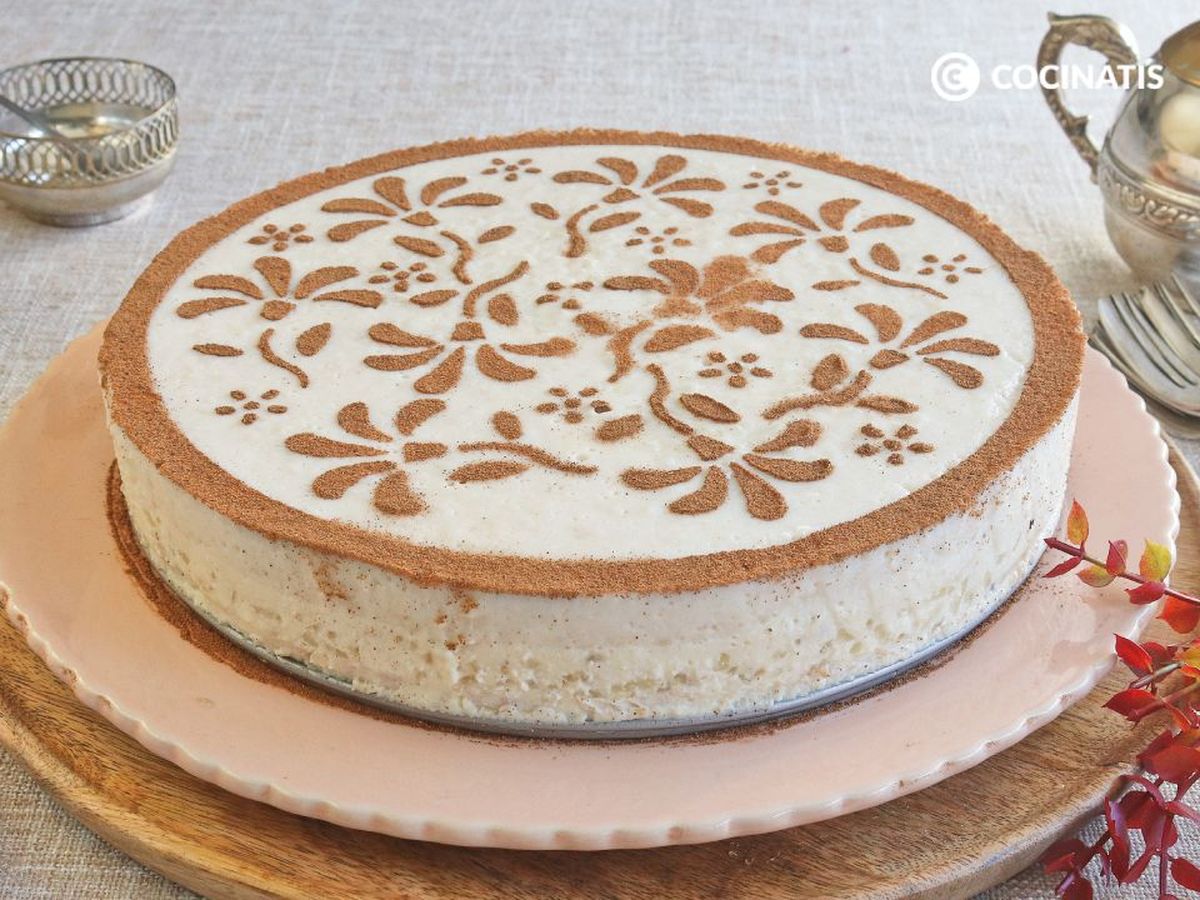 Tarta de arroz con leche