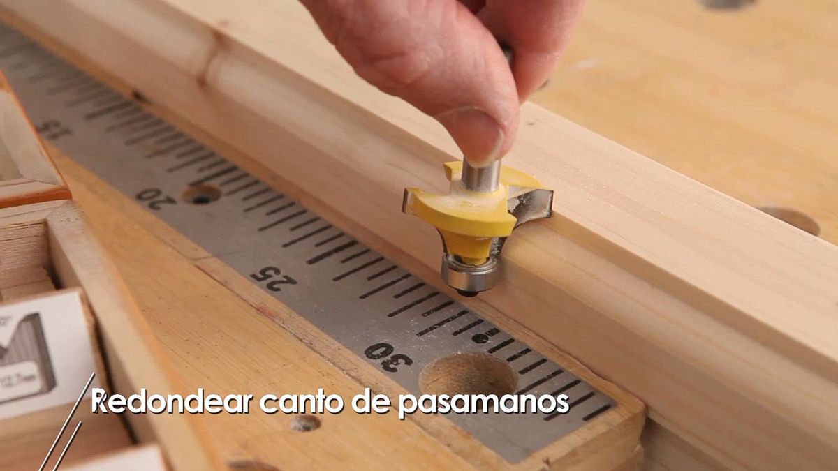 Como redondear el canto de un pasamanos