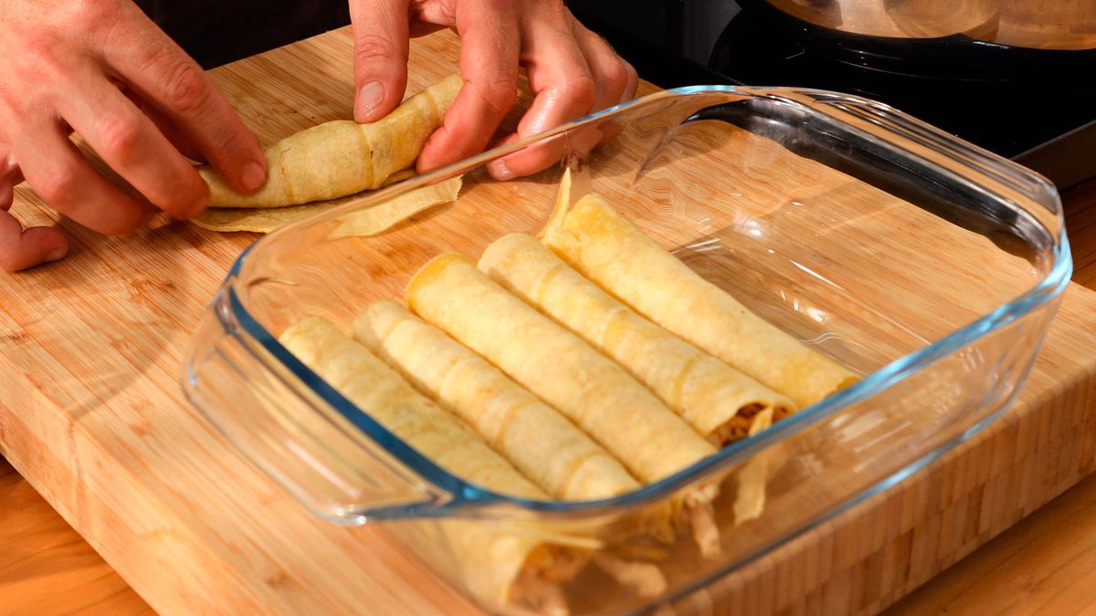 Enchiladas verdes   Paso 4