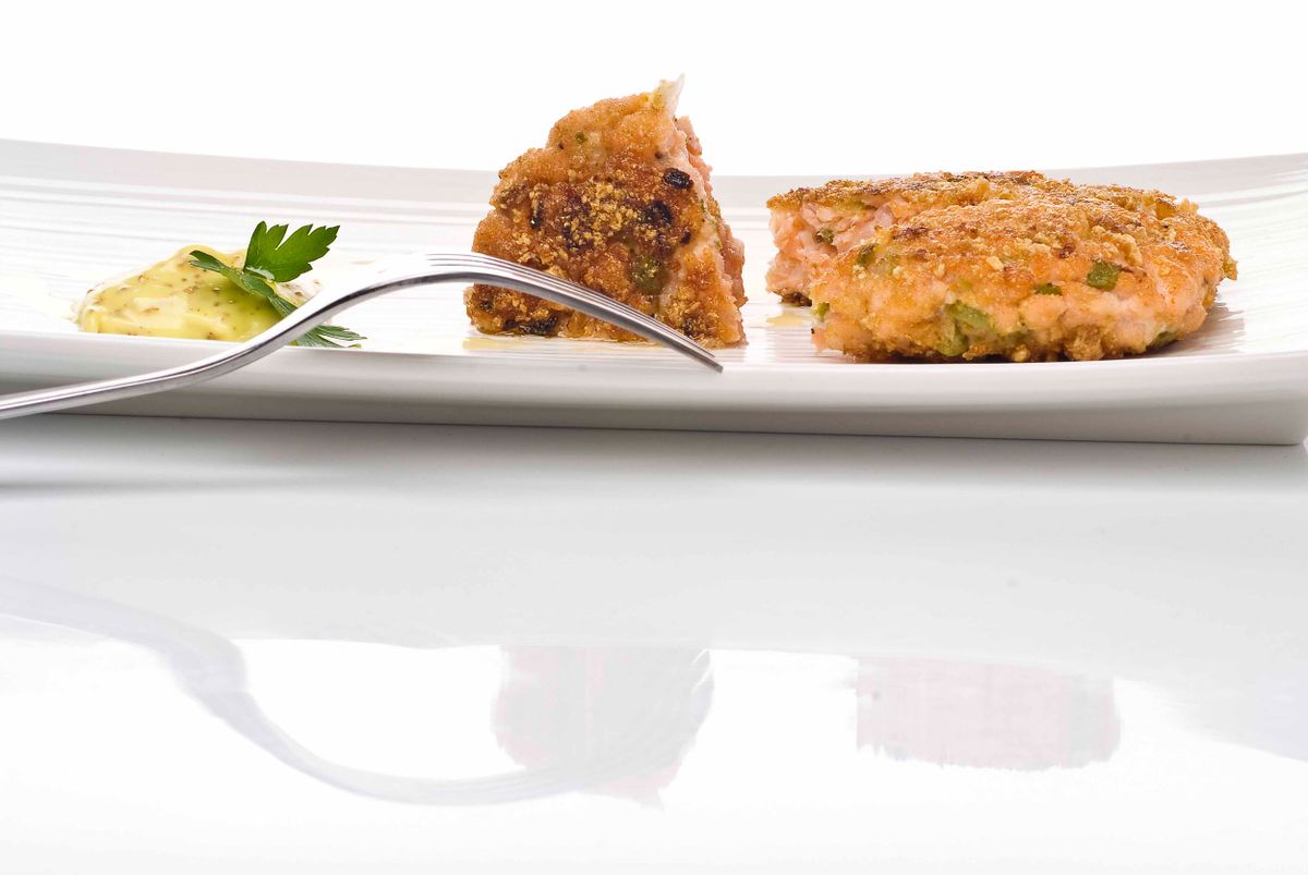 Hamburguesas de salmón