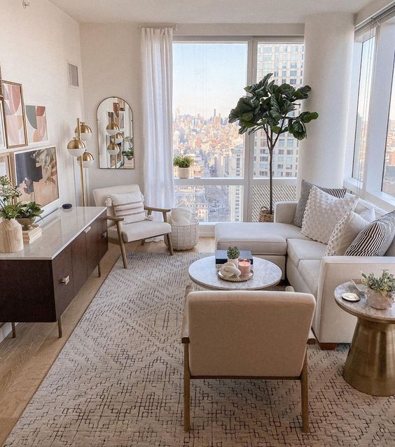 salon comedor pequeno the every girl pinterest