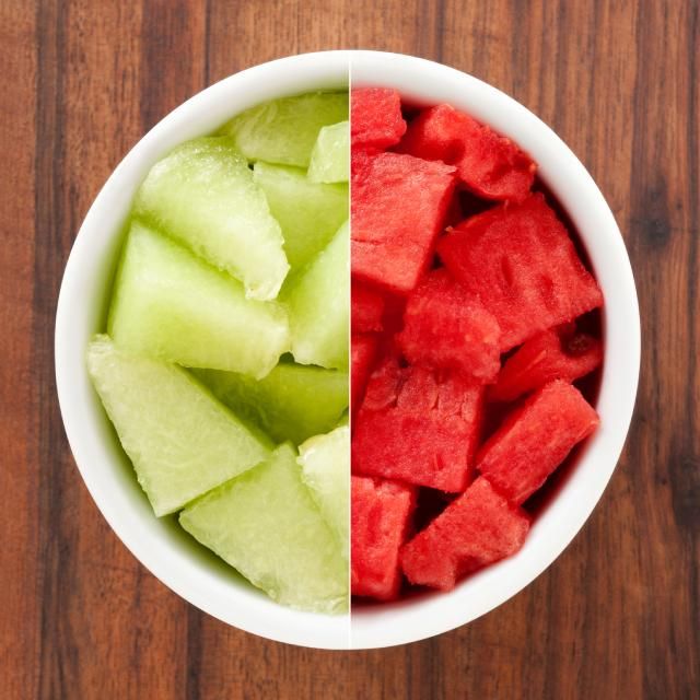 bol fruta sandia melon