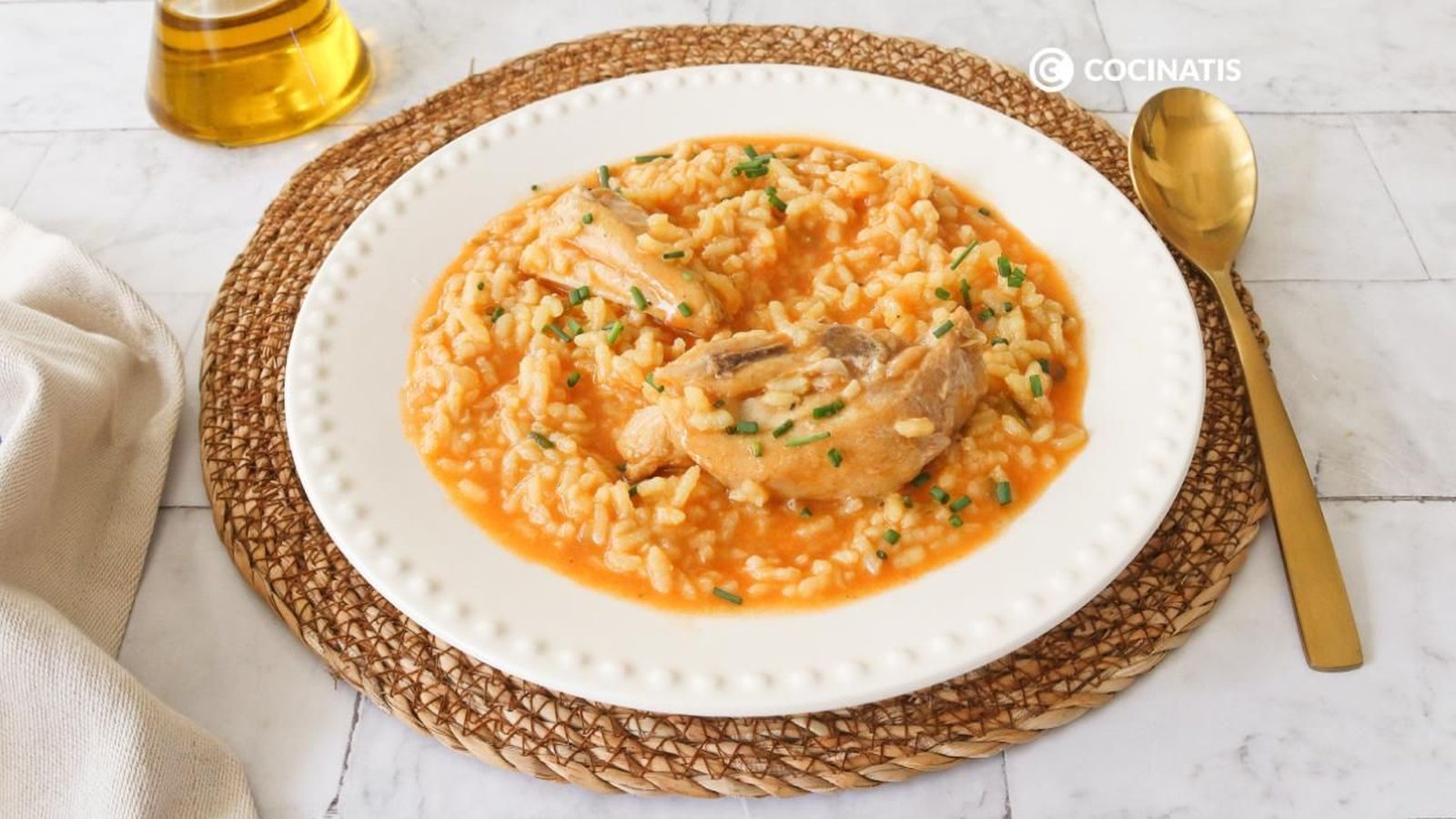 Arroz meloso con pollo