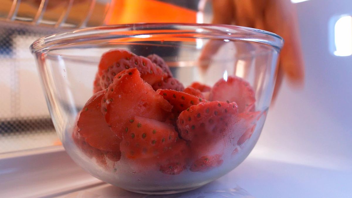 Receta de helado de fresa casero   paso 2