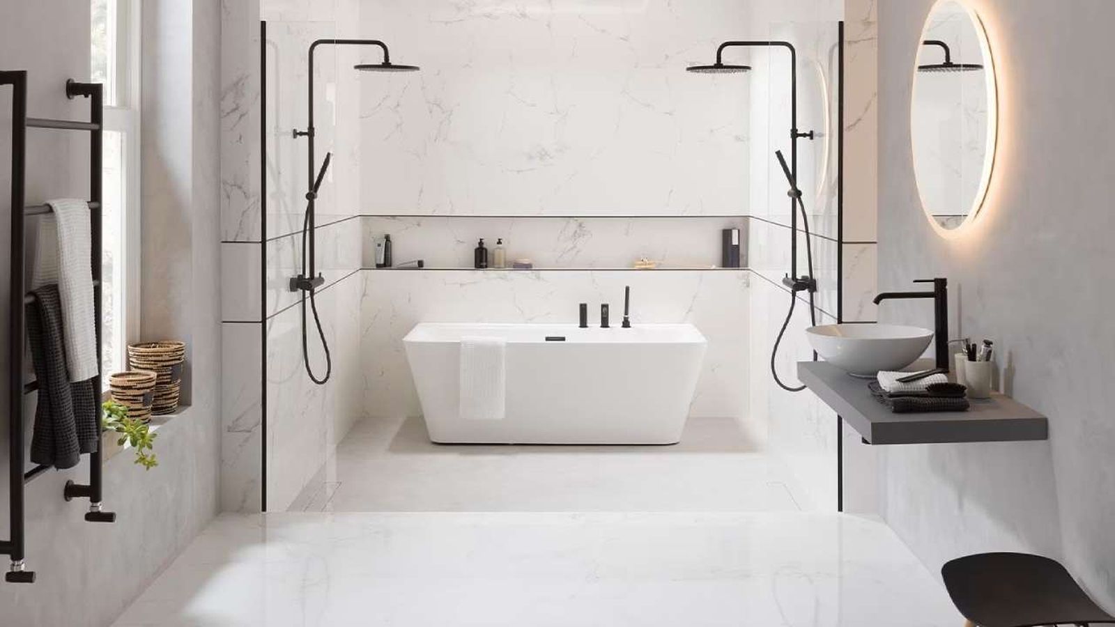 Una hornacina en el baño