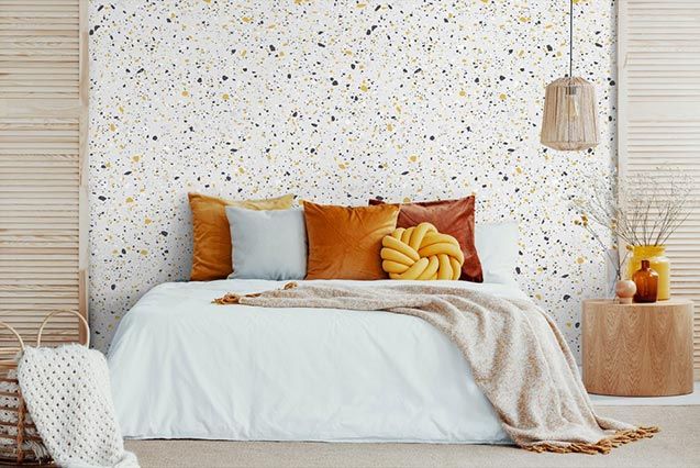 revestimiento pvc terrazo revetement element 3d terrazzo jaune grosfillex
