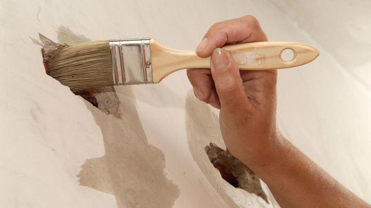 Cubrir rozas en pared paso 2