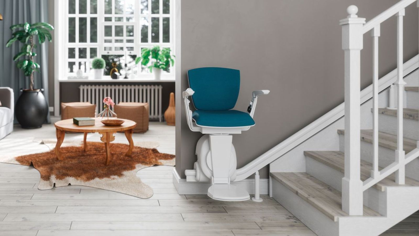 Las sillas salvaescaleras pueden instalarse en cualquier escalera