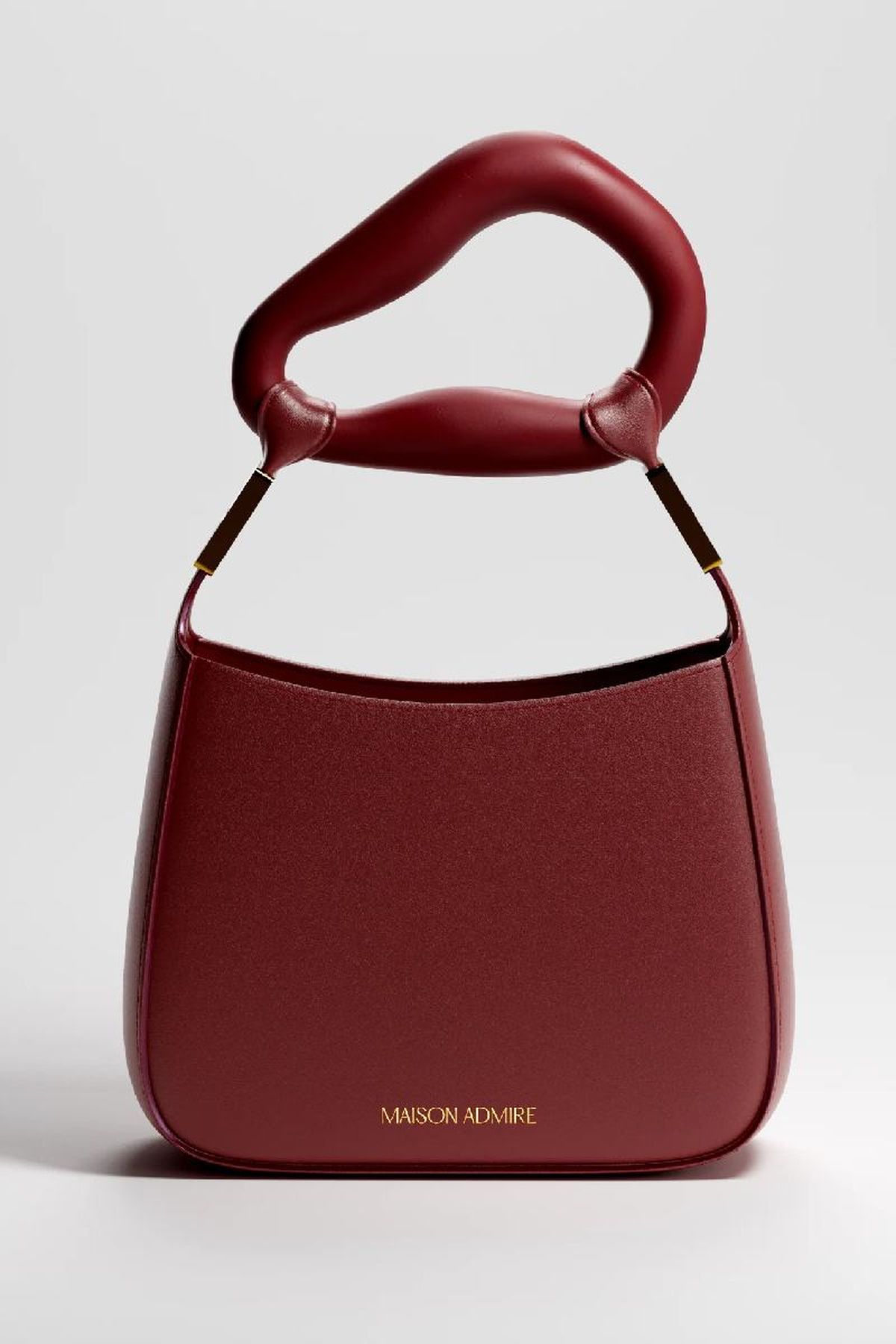 Bolso de piel vegana modelo Lilith Borgoña