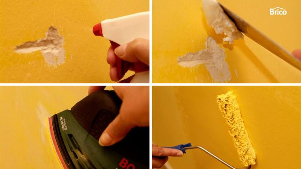 bricomania 417 como arreglar un desconchon grande en la pared