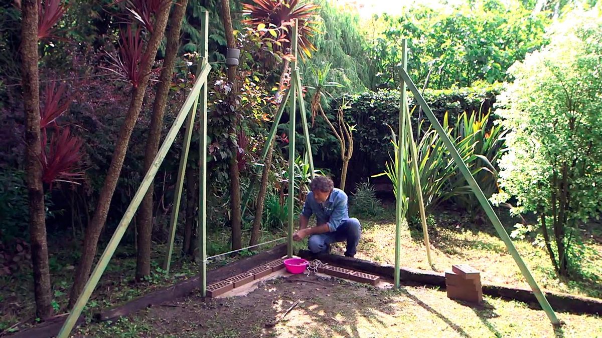 Cómo hacer un muro con ladrillo caravista paso 1