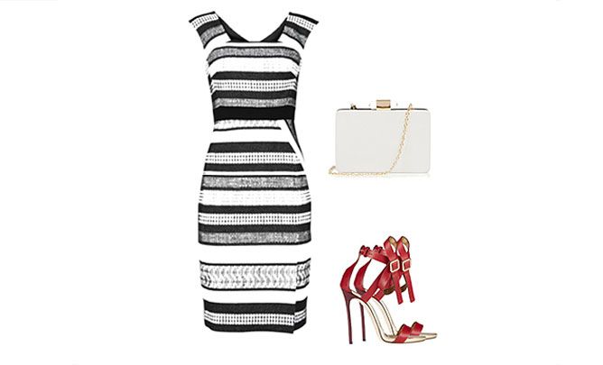 moda rayas look vestido