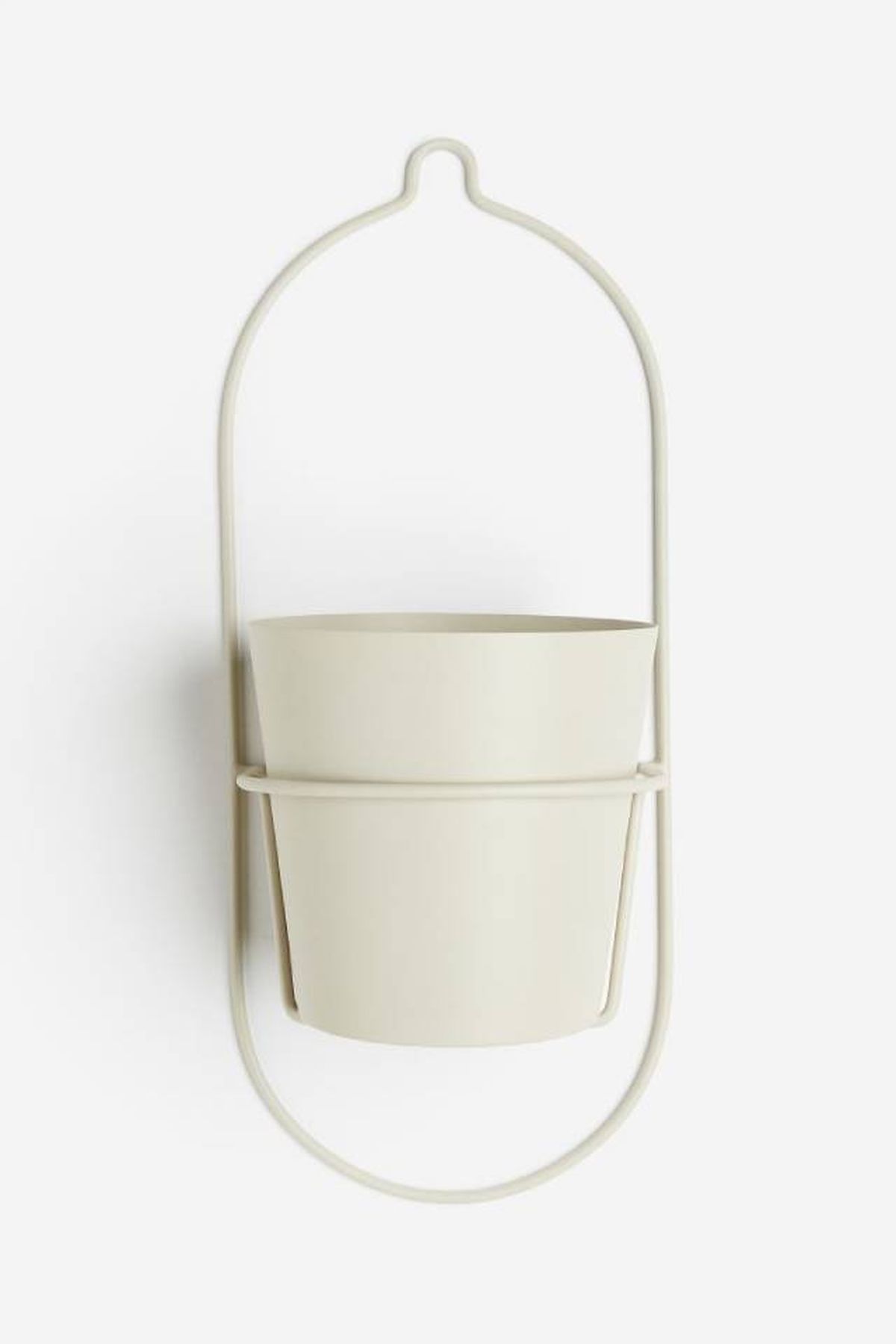 macetero y colgador de metal h&m home