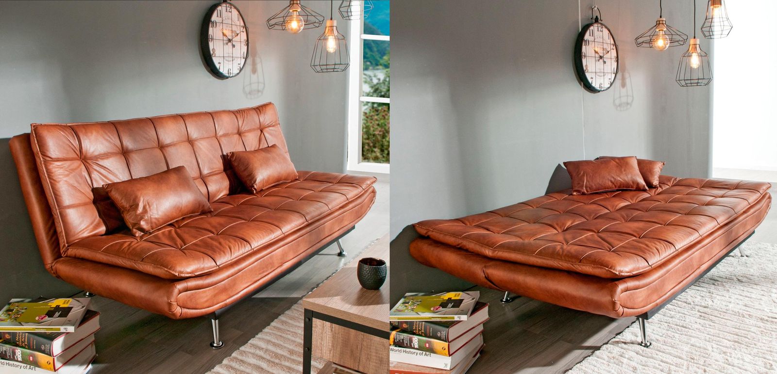 Decoracion elegir sofa Conforama sofa cama piel sintetica WILLEM