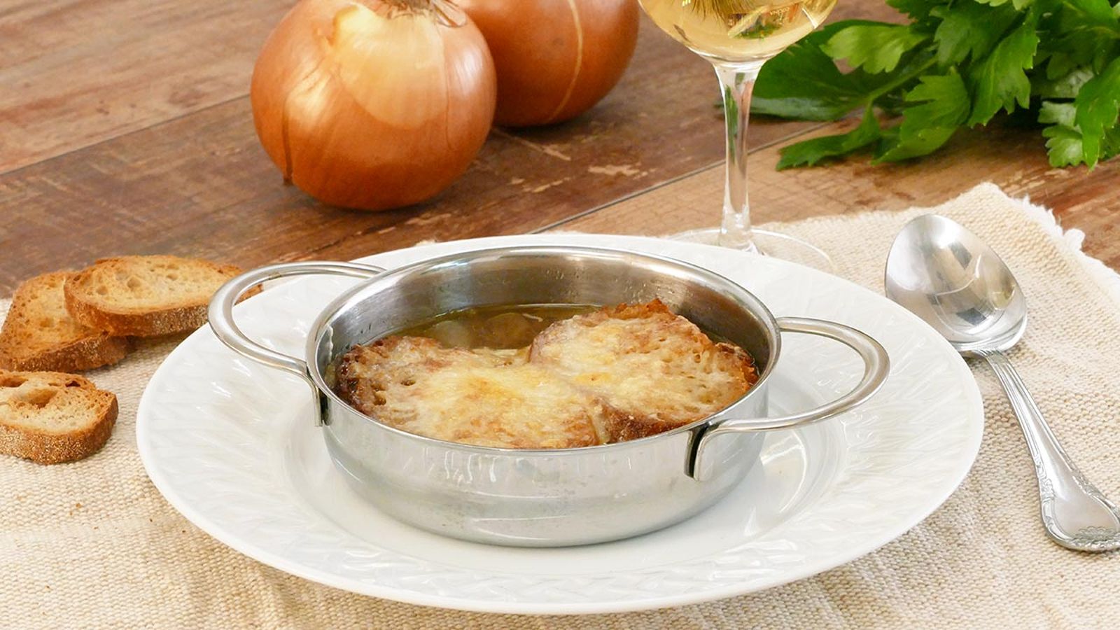 Receta de sopa de cebolla