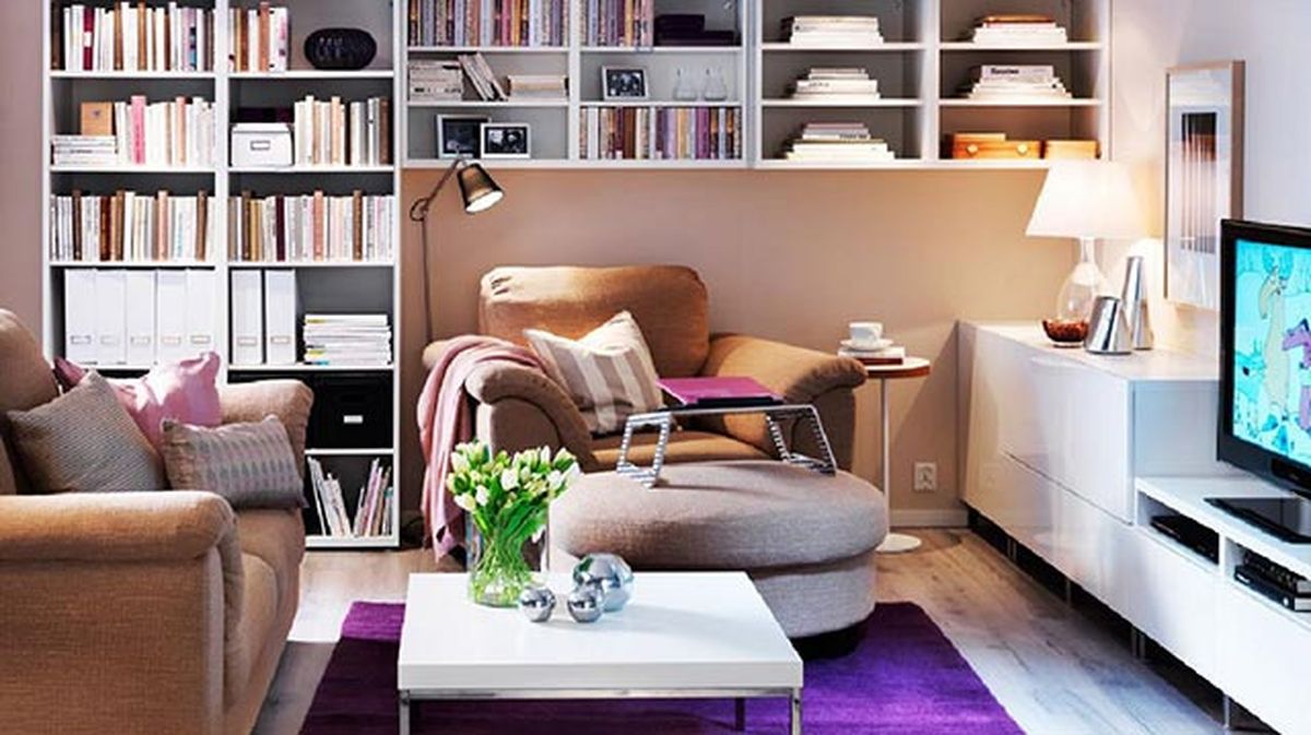 Soluciones para decorar y distribuir un salón pequeño 12