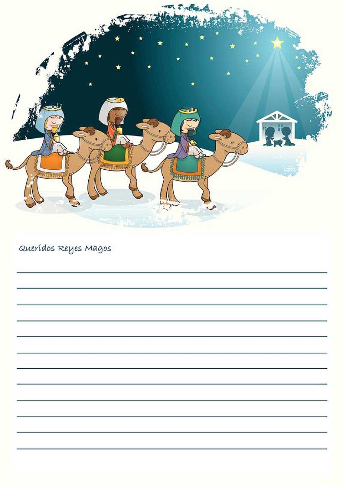 Carta a los Reyes Magos (modelo 2).
