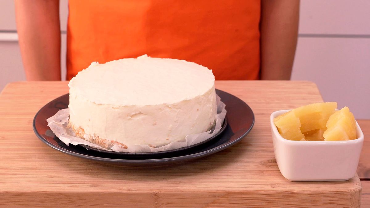 Receta de tarta fría de piña (sin horno)   paso 6