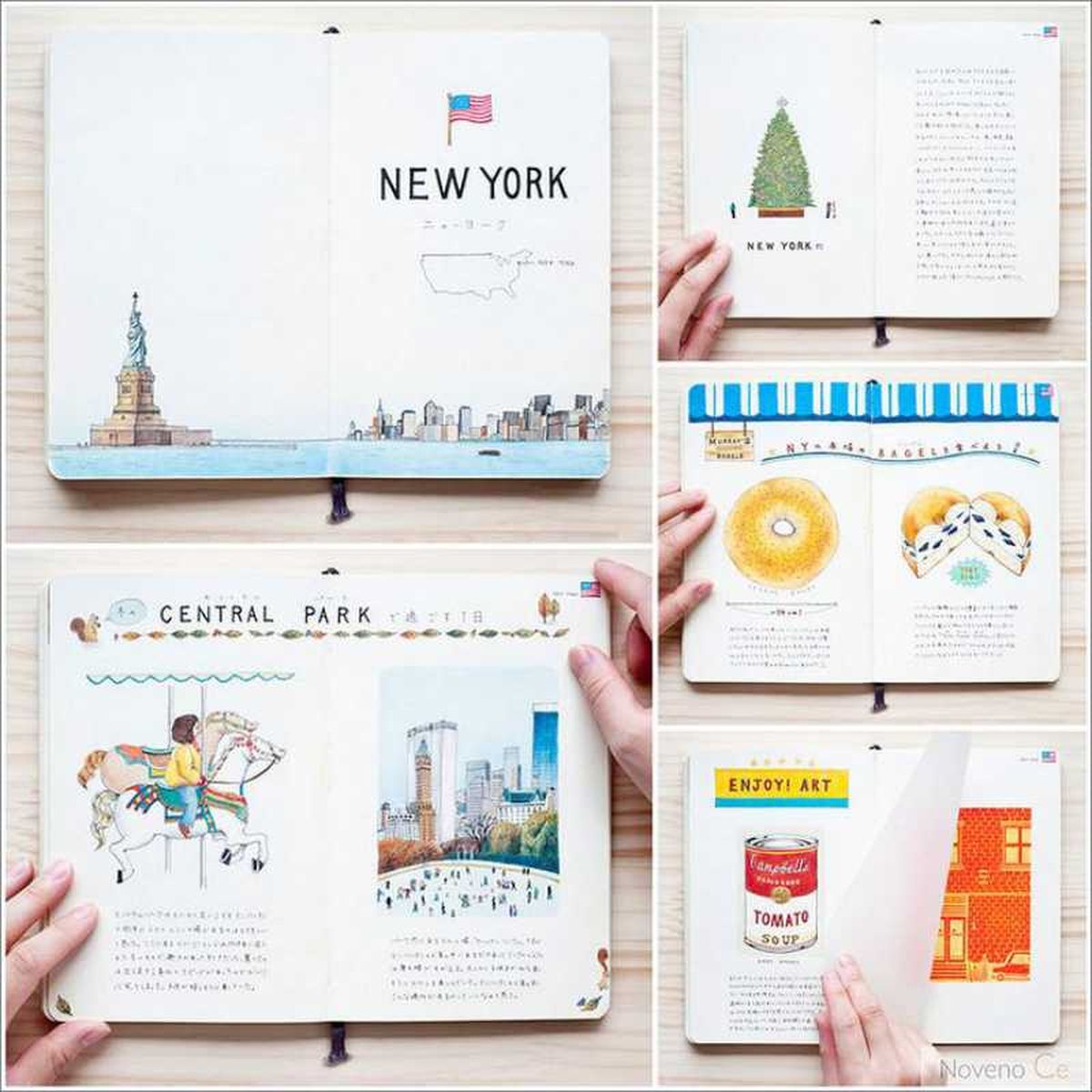 Cuaderno de viaje ilustrando Nueva York / Imagen: Pinterest