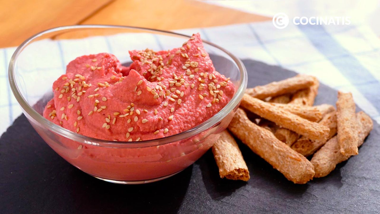 Hummus de remolacha