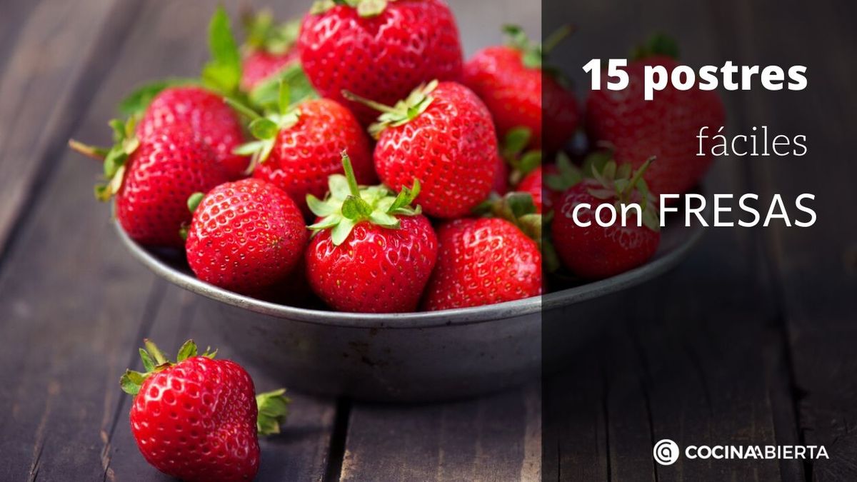 postres fresas receta facil