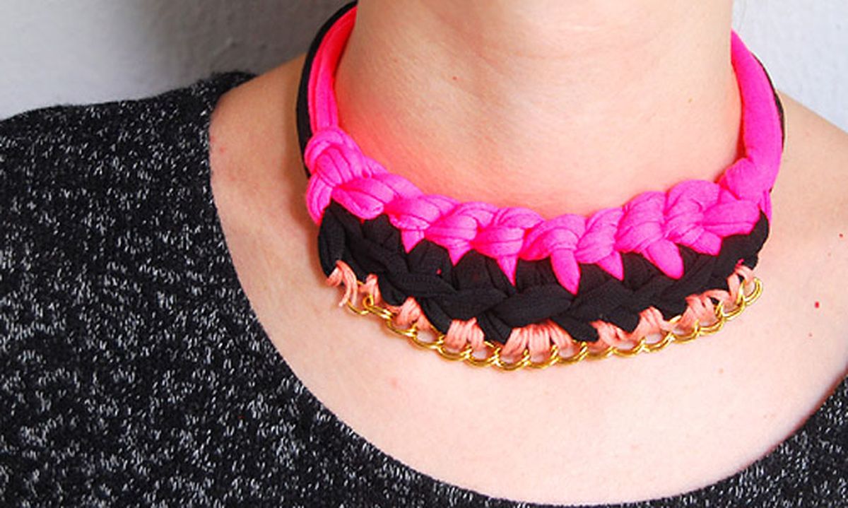 tejer collar trapillo cadenas
