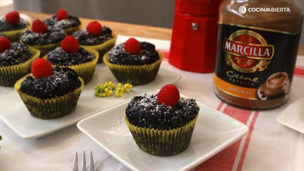 MARCILLA Muffins veganos chocolate cafe paso 5