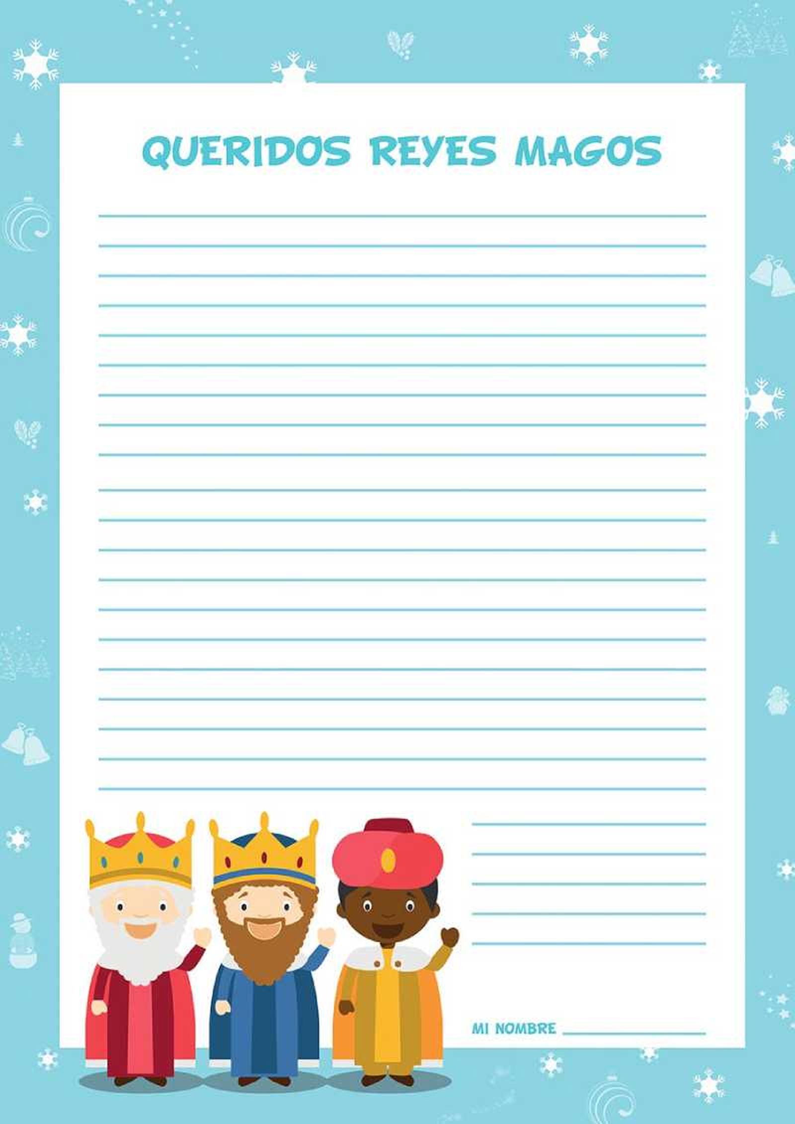 Carta a los Reyes Magos (modelo 4).