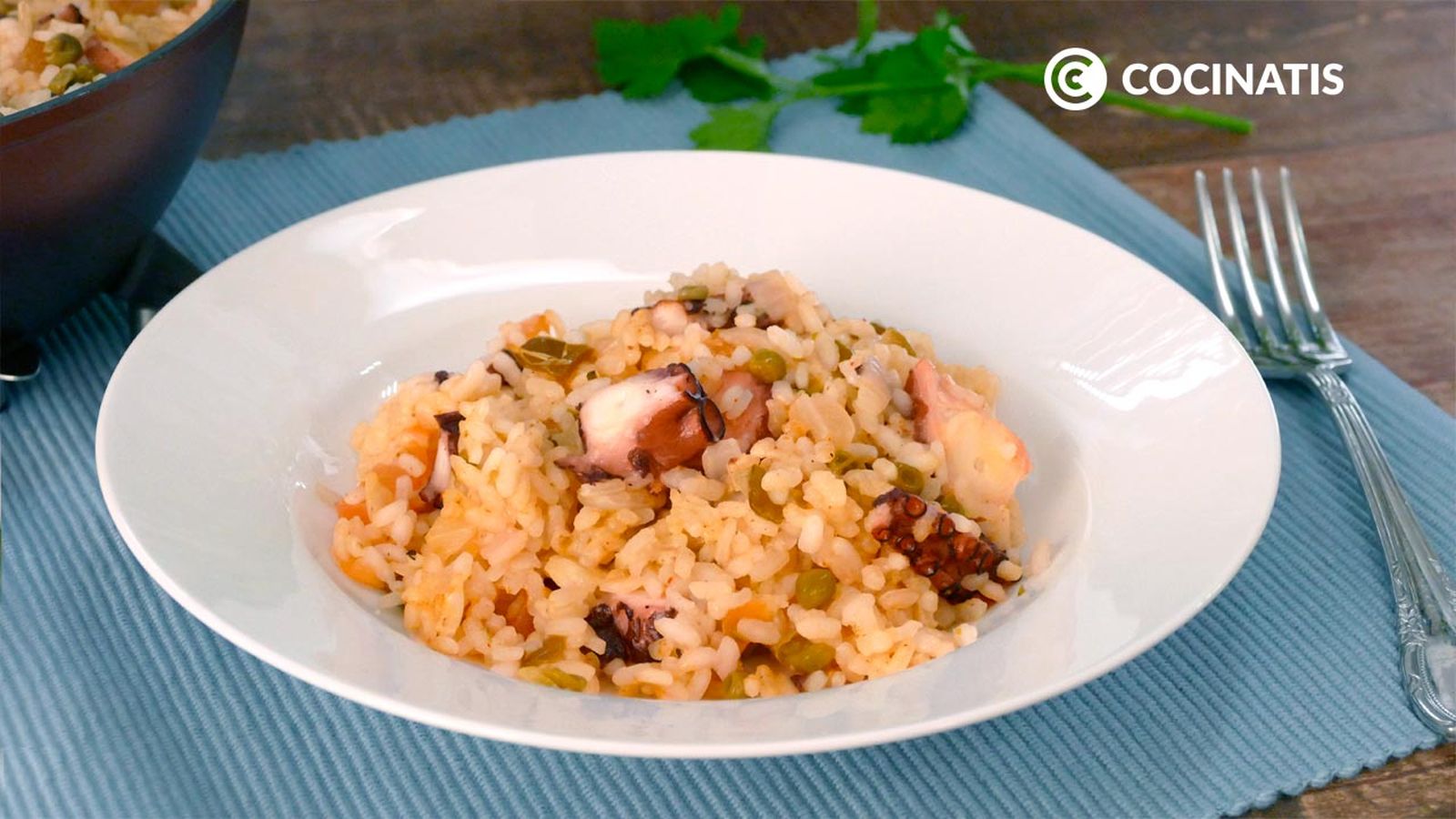 Receta de arroz meloso con pulpo