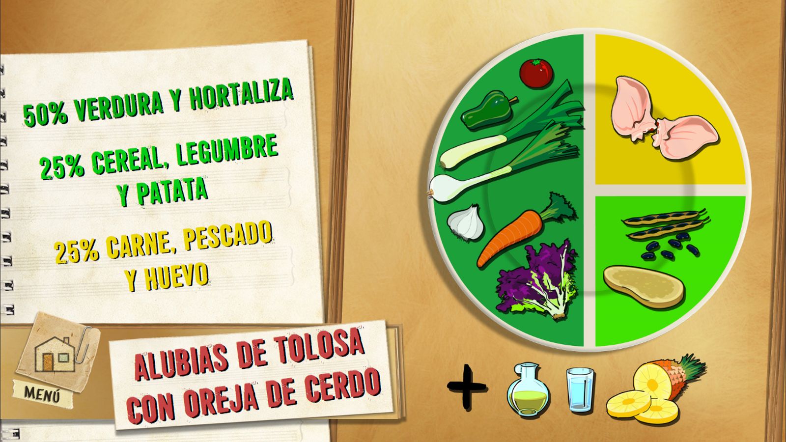 6065 1 Alubias de Tolosa con oreja de cerdo plato