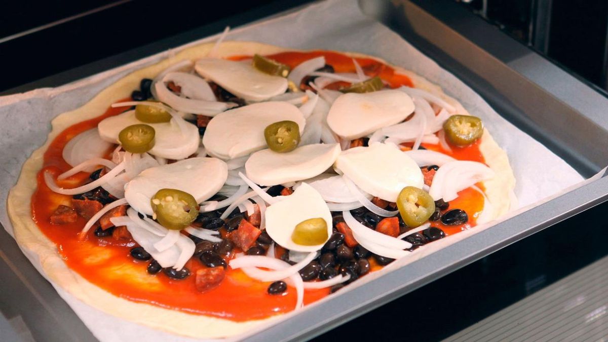 Pizza ranchera   Paso 4