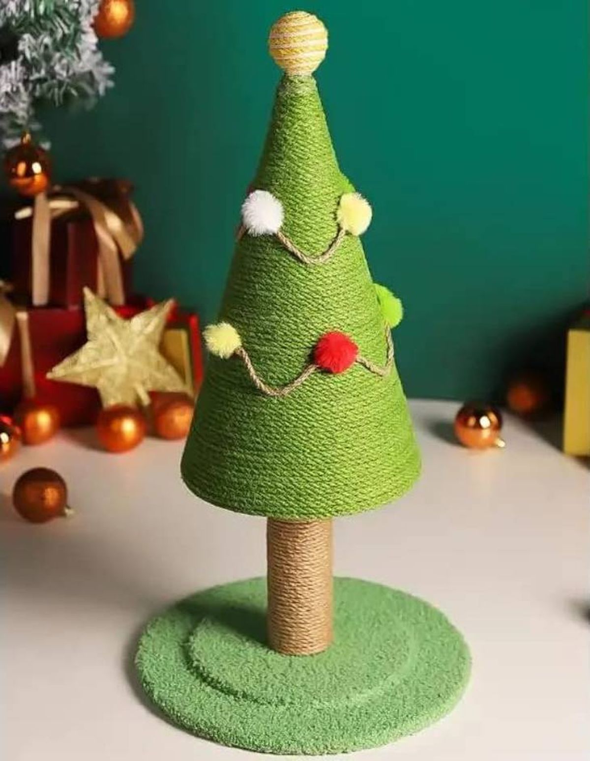 arbol navidad rascador gato