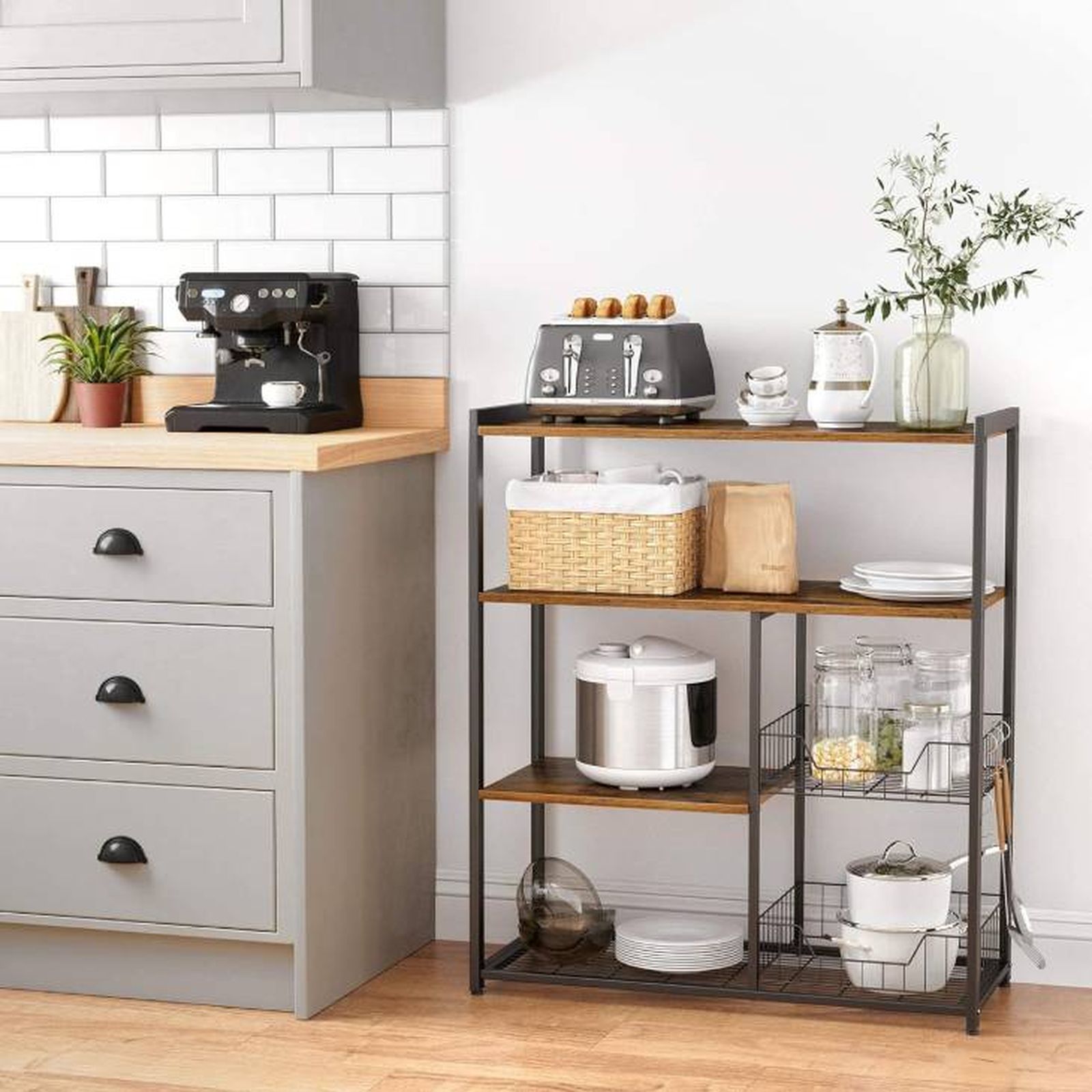 mueble auxiliar cocina Vasagle amazon