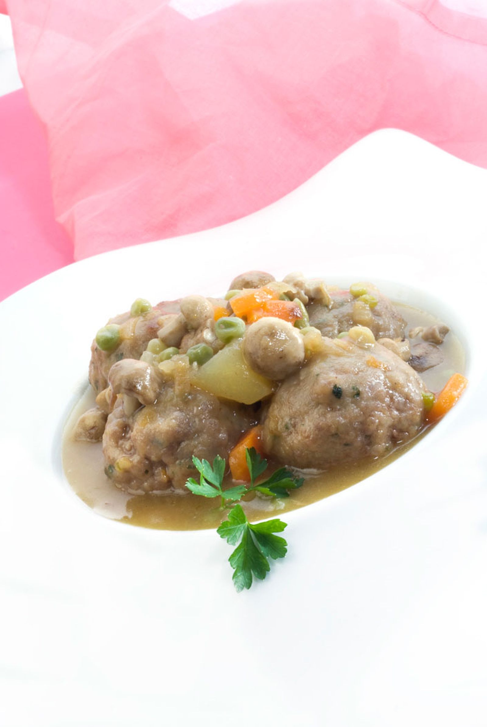 Albóndigas a la jardinera