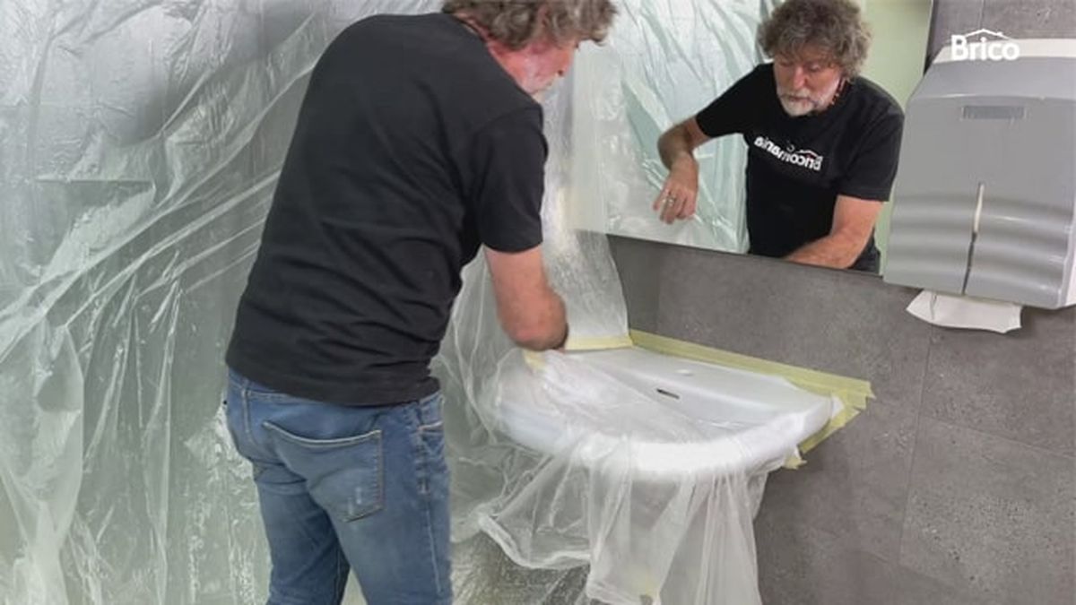 como pintar lavabo paso9