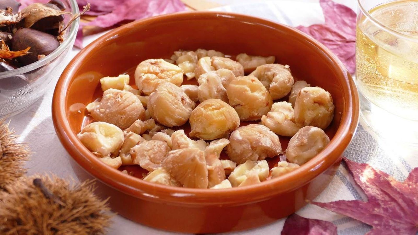 Receta castañas cocidas