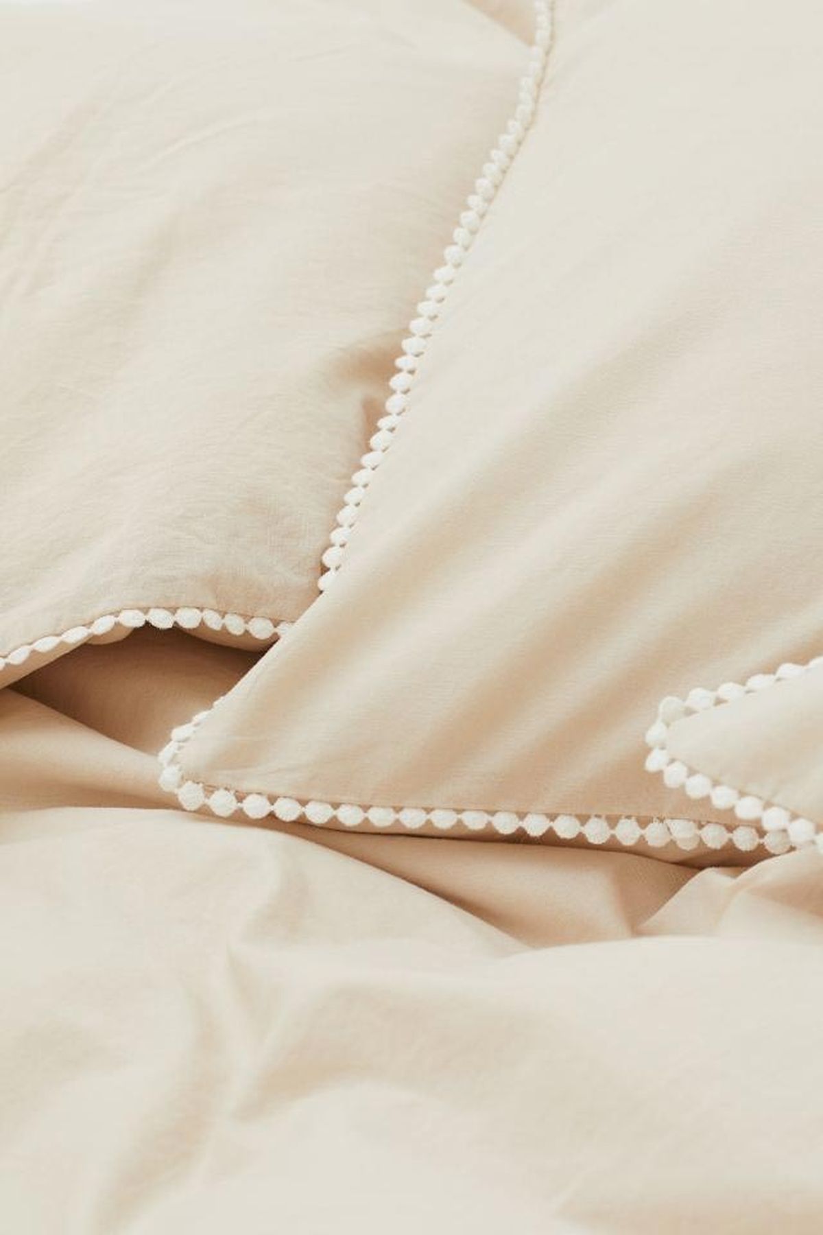 hm funda nordica ribete beige claro