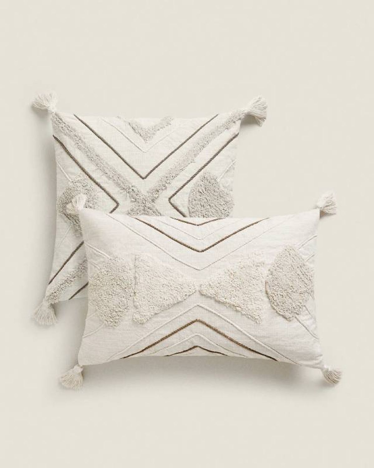 cojin geometrico zara home