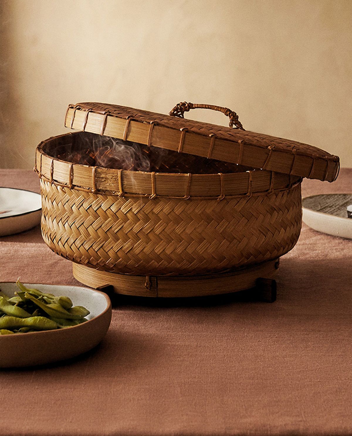 vaporera de bambu zara home