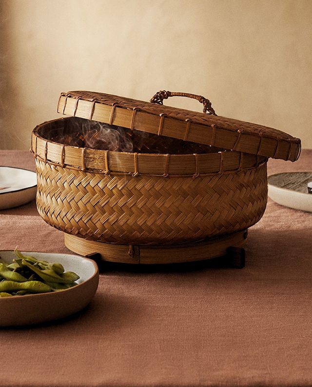 vaporera de bambu zara home