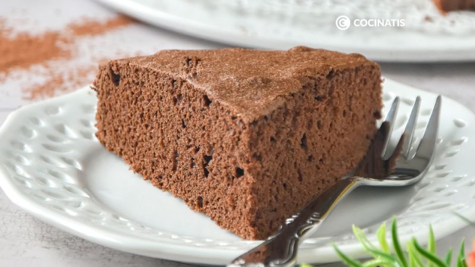 Bizcocho de chocolate esponjoso