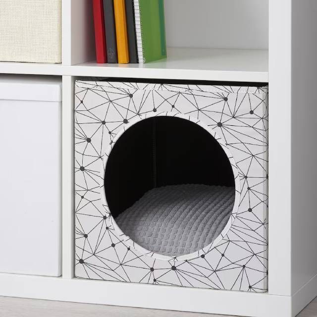 caseta gato cojin lurvig ikea