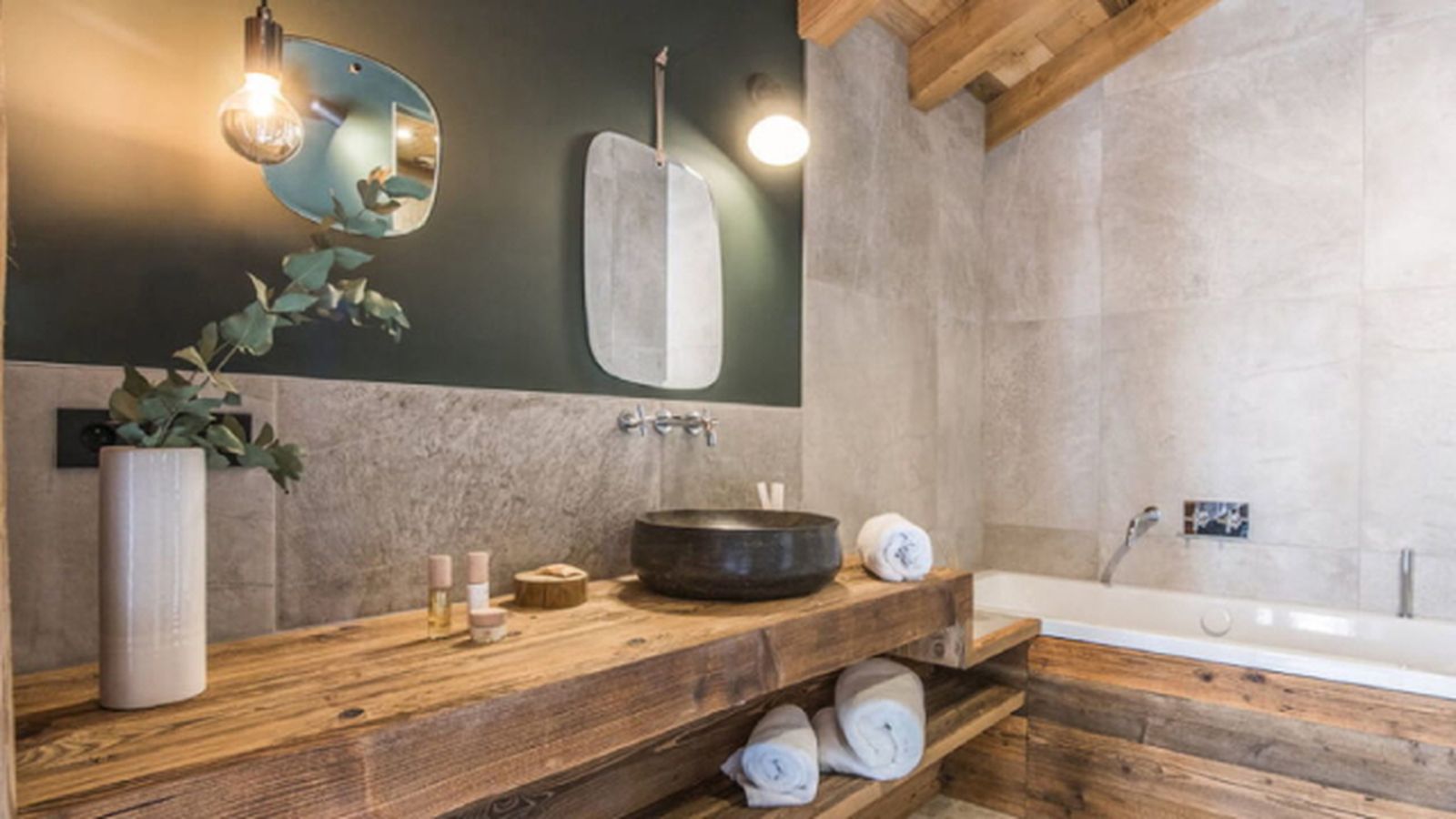Baños rústicos claves para decorar con este estilo decorativo 8