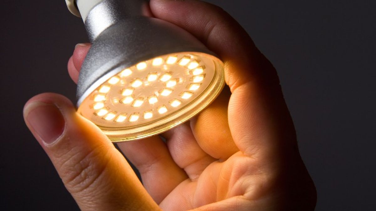 Bombillas LED encendida