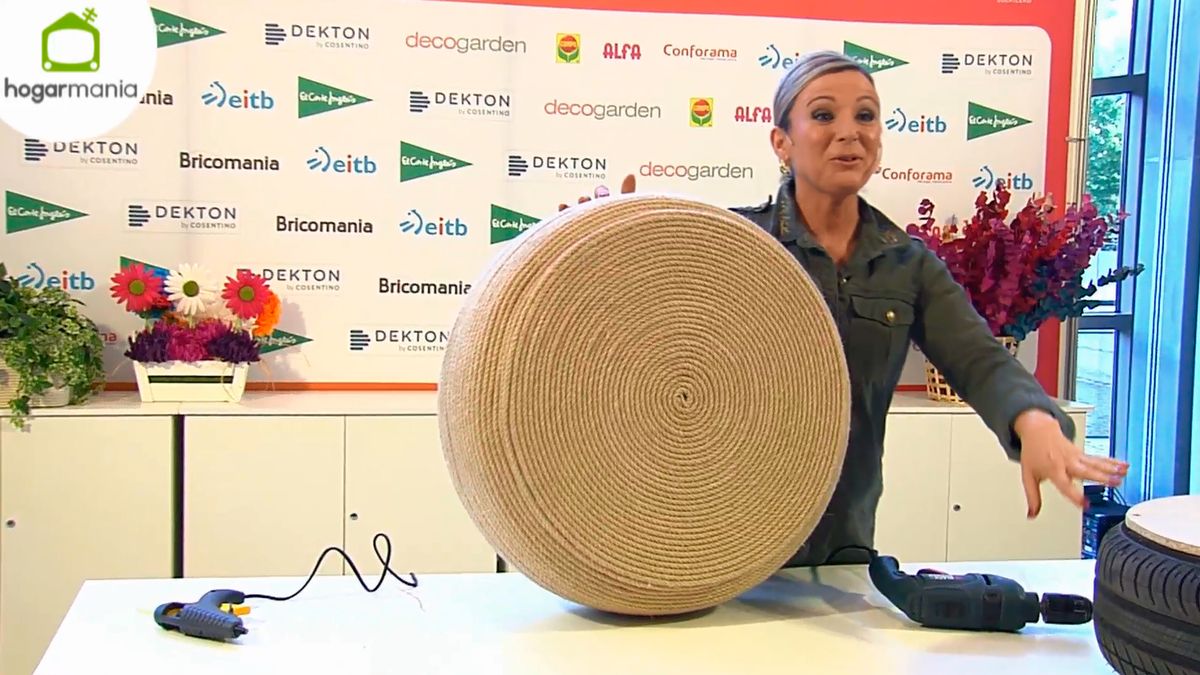 feria hogarmania manualidades puff neumatico cuerda paso9