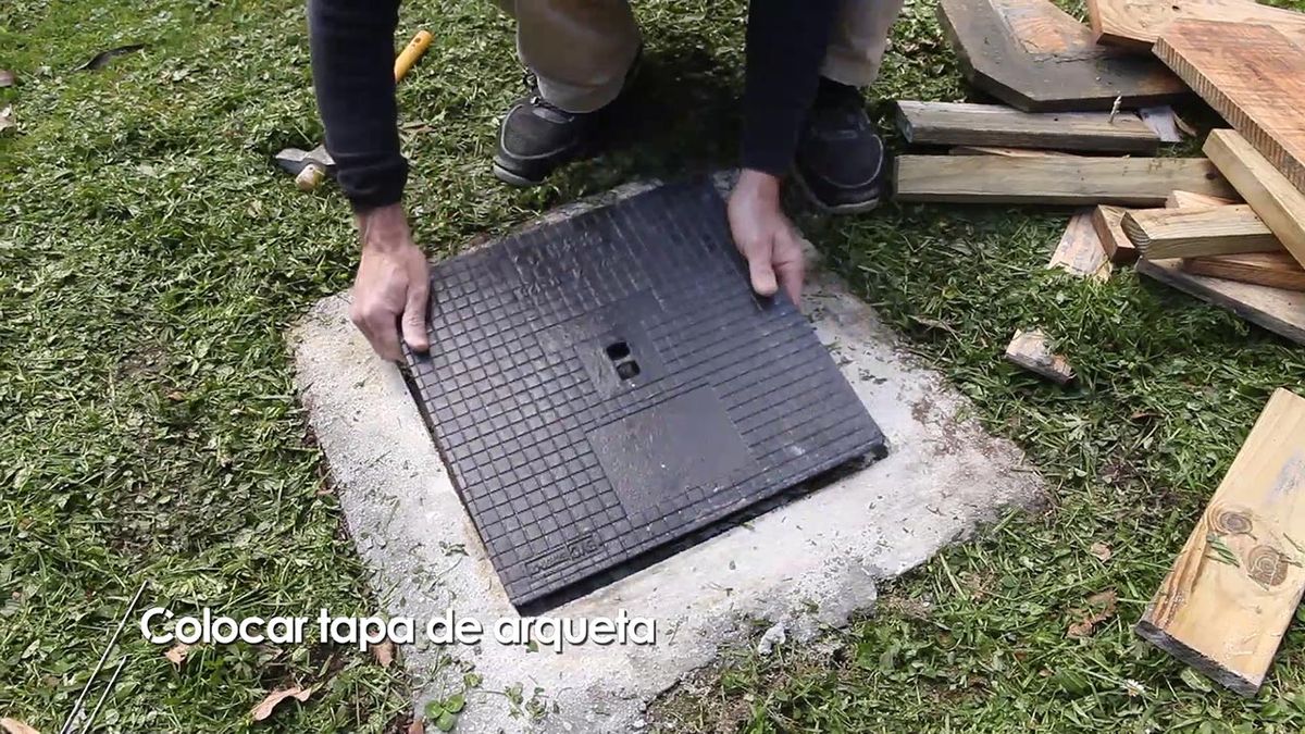 Como colocar una tapa de arqueta paso 8