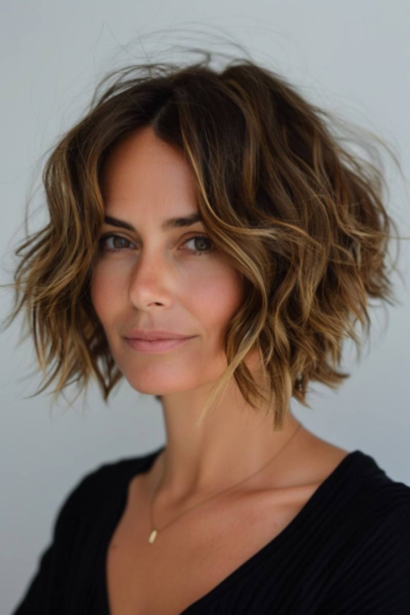 Corte de pelo bob texturizado
